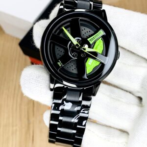 SKMEI 1787 - Green Wheel Rotating Watch