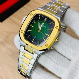 P.P- Two Tone Chain With Green Dial