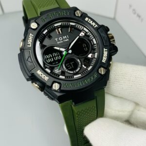 TOMI - Green Belt Black Dial