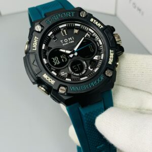 TOMI - Navy blue Belt Black Dial