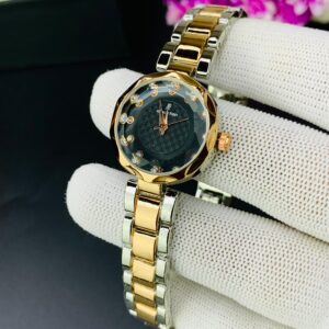 A-P - Two Tone Chain Black Dial