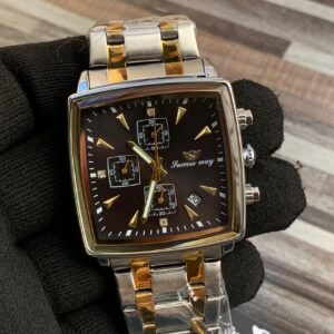 SW- Two Tone Chain Black Dial