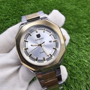 TW- Two Tone Chain White Dial