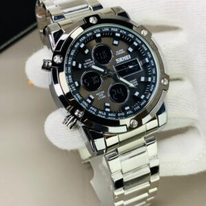 SKMEI 1389 - Silver Black