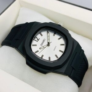 SKMEI 1717 - Black Belt White Dial