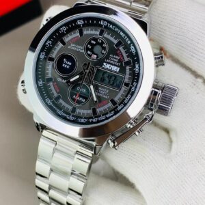 SKMEI 1515- Silver Black